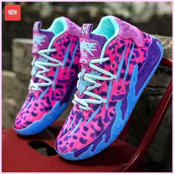 Men\'s Lace Up High Top Basketball Sneakers Retro Athletic Training Shoes Non main image 4